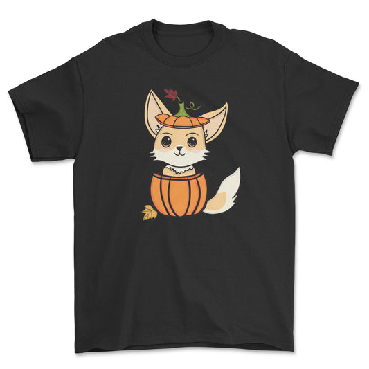 Happy Pumpkin Fennec Fox Youth T-Shirt