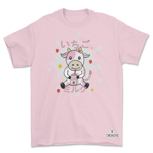 Strawberry Milk Cow Youth T-Shirt